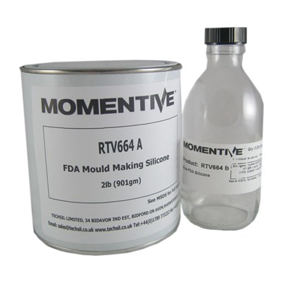 Momentive RTV 664 Moulding Silicone Blue A/B in various sizes